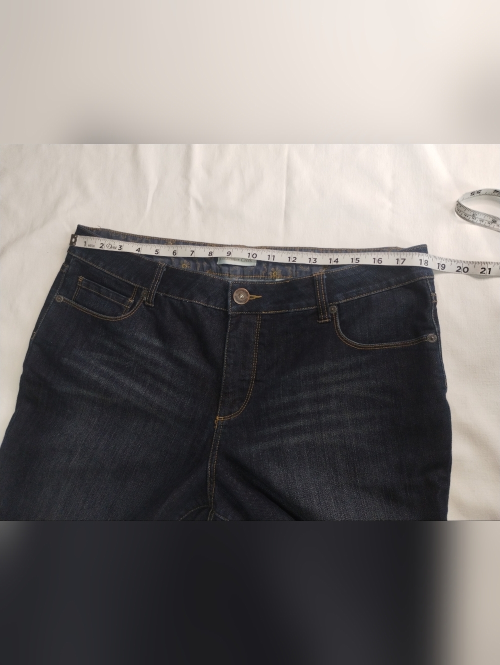 Coldwater Creek Dark Blue Flare Jeans - Picture 6 of 10